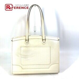 Louis Vuitton Epi Madeleine Tote Bag Shoulder Leather Ivory White